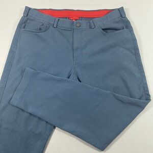 REDVANLY Kent Pants Mens XXL Blue Stretch Pull On Performance Golf 5-Pocket